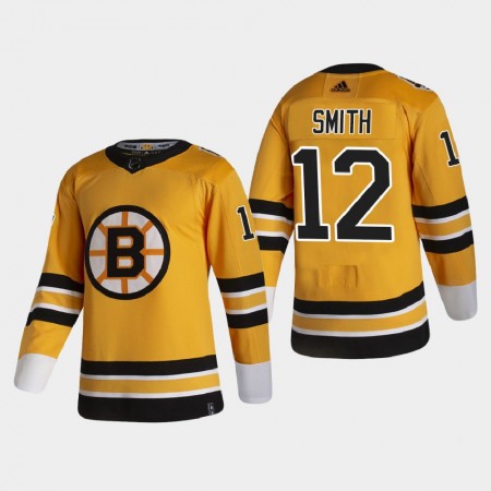 Herren Eishockey Boston Bruins Trikot Craig Smith 12 2020-21 Reverse Retro Authentic